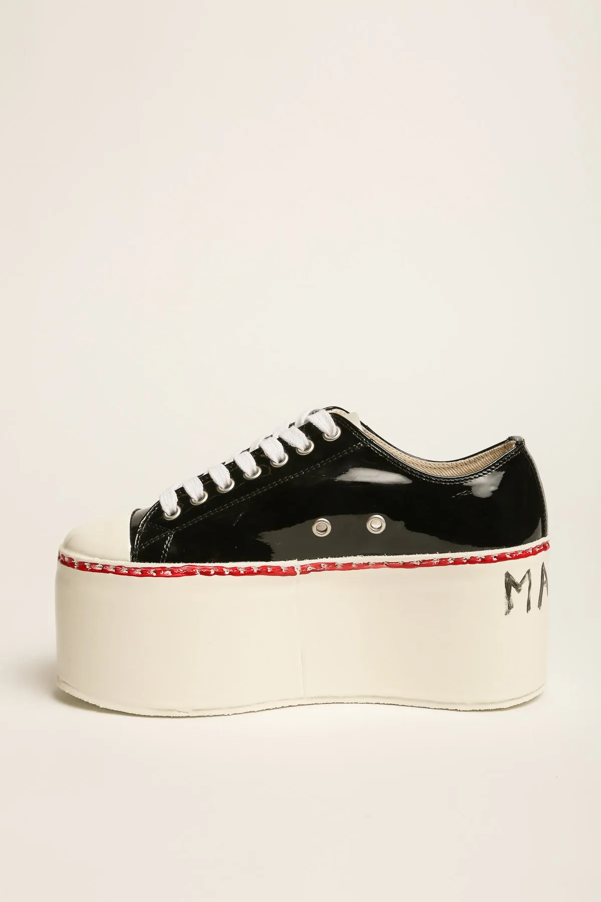 MARNI | PATENT LEATHER PLATFORM SNEAKERS