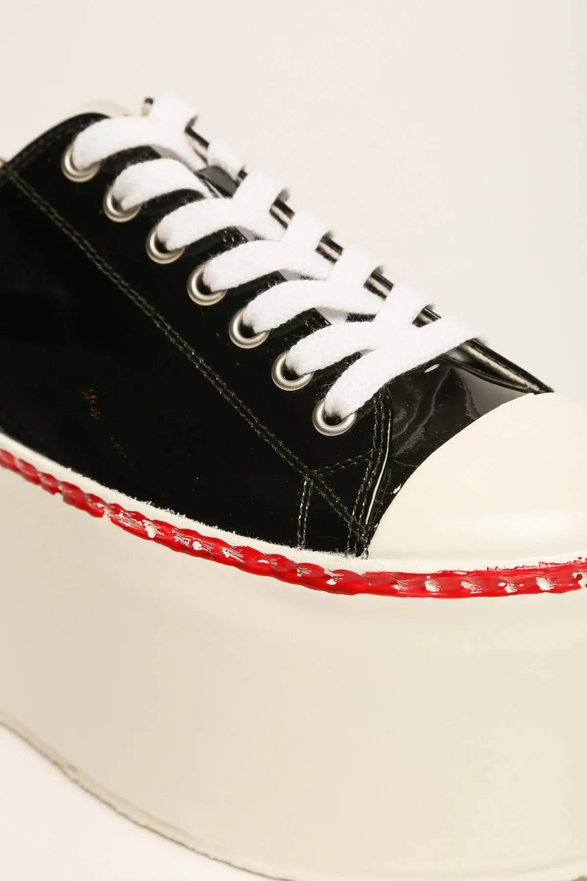 MARNI | PATENT LEATHER PLATFORM SNEAKERS