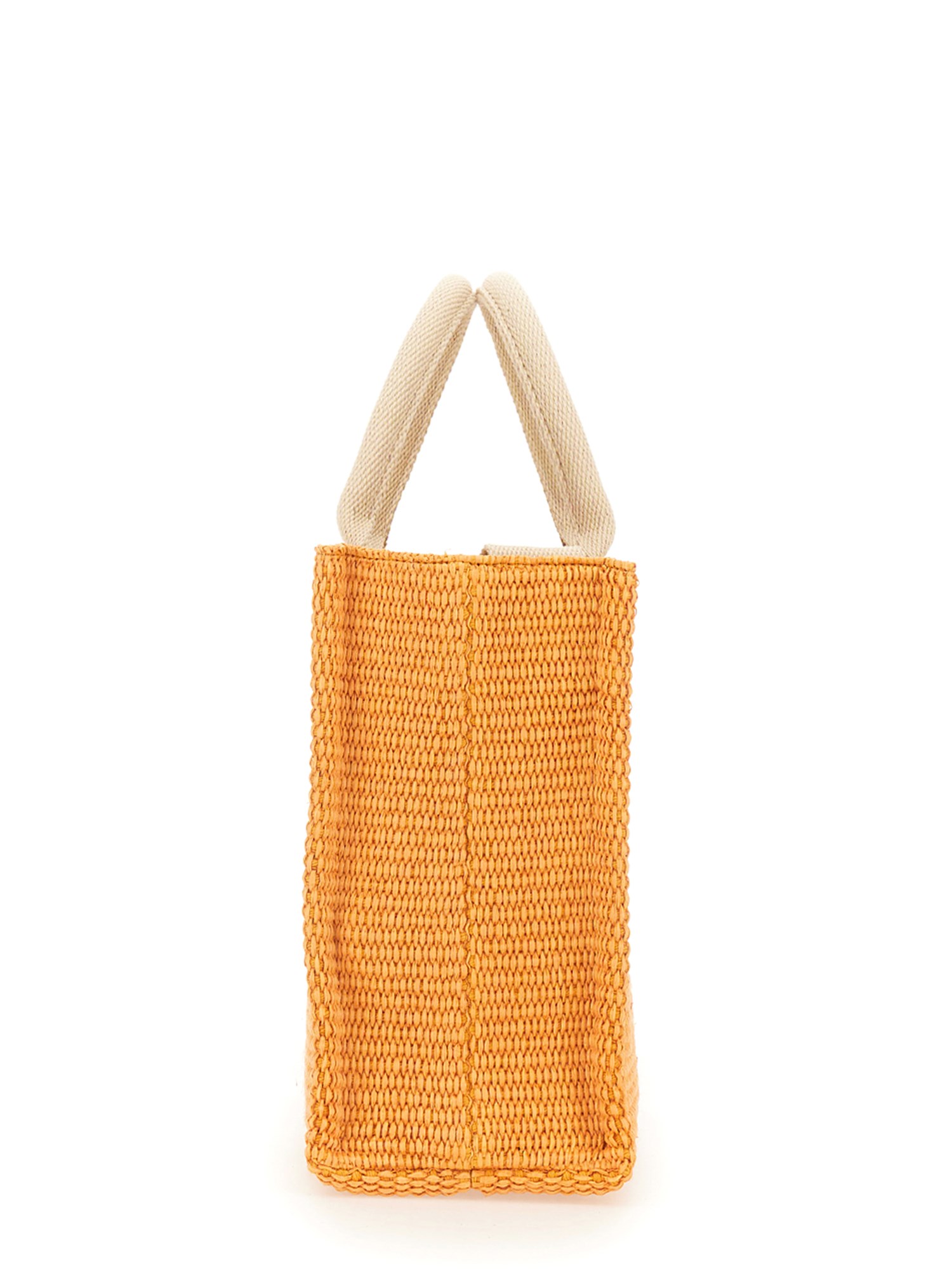 MARNI    LOGO WOVEN RAFFIA SMALL TOTE BAG