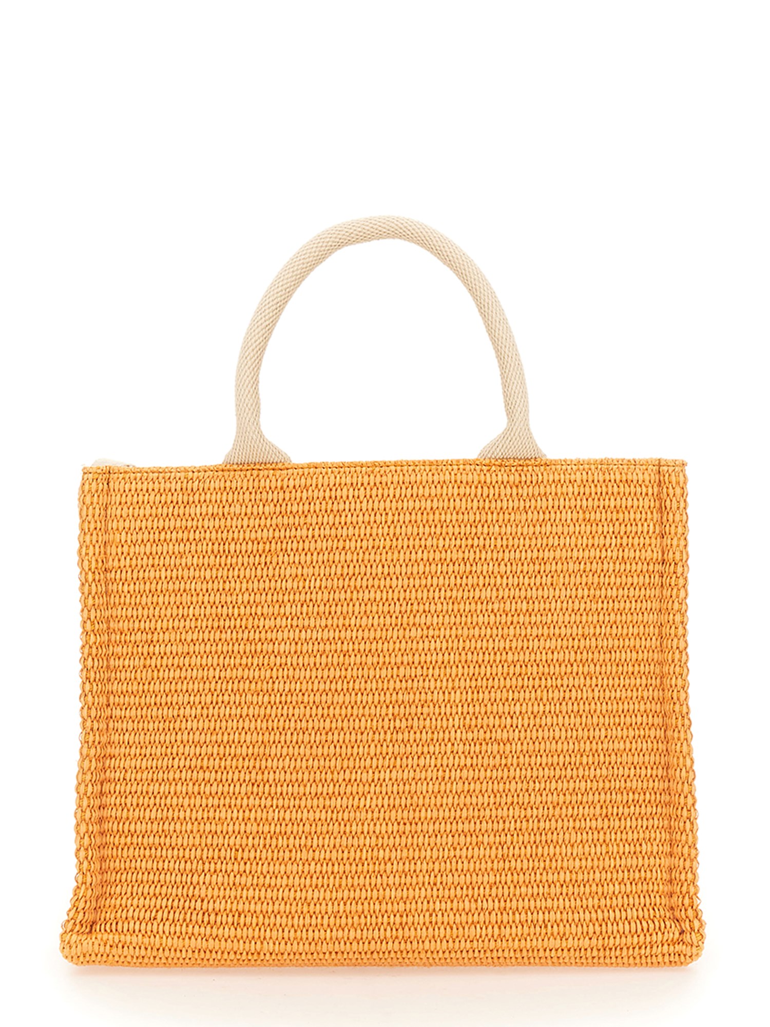 MARNI    LOGO WOVEN RAFFIA SMALL TOTE BAG