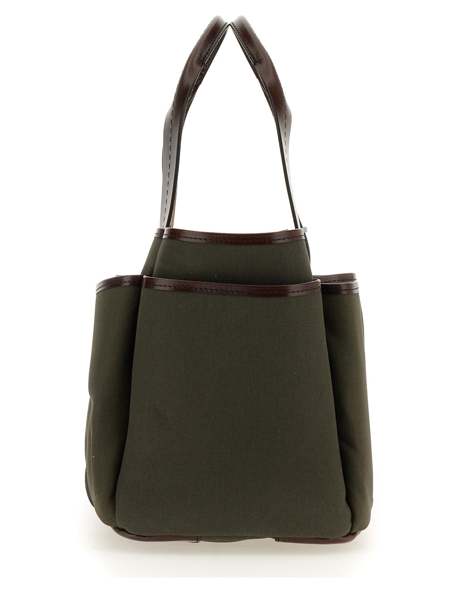 MAX MARA    CANVAS AND LEATHER 