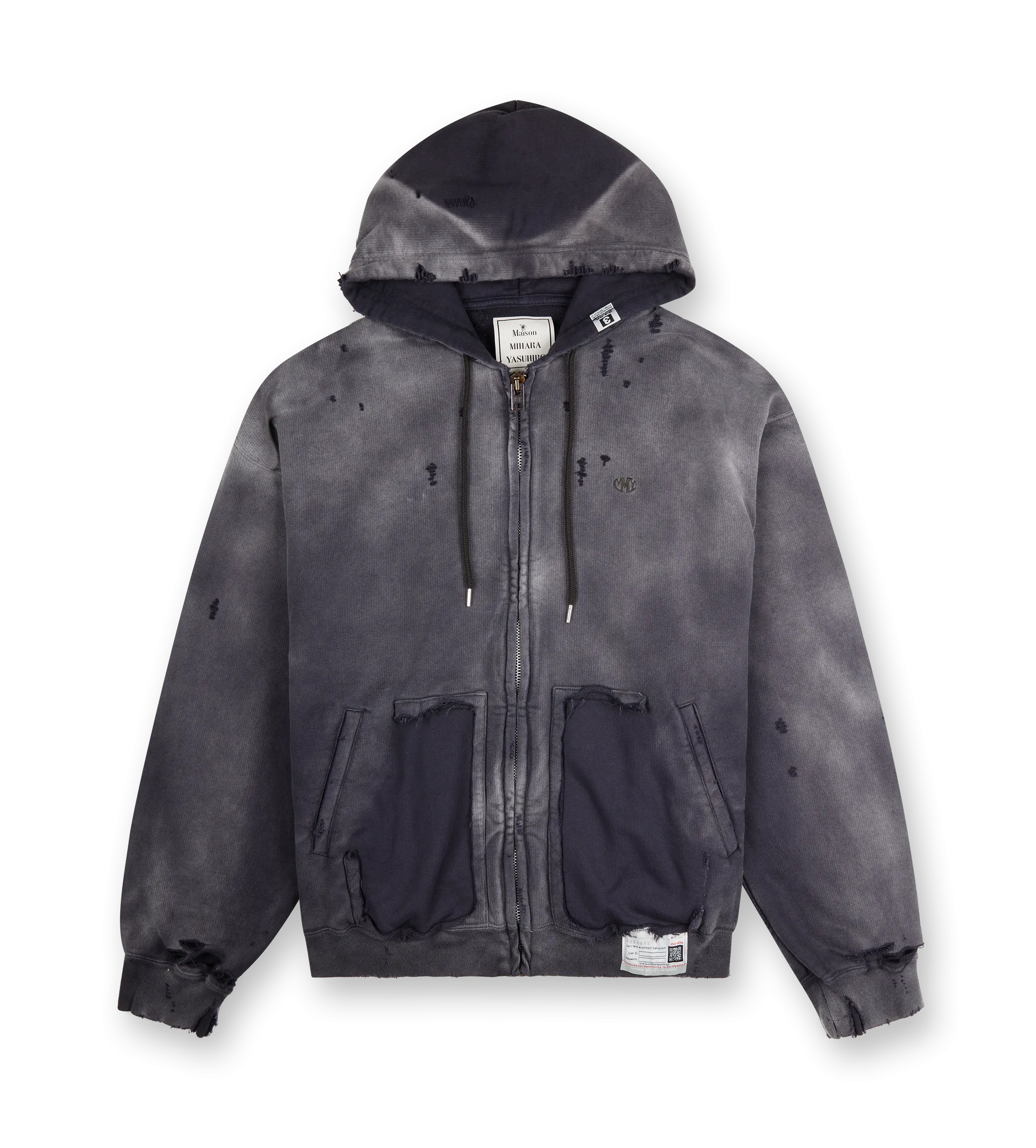 Mihara    Sun Faded Parka Black