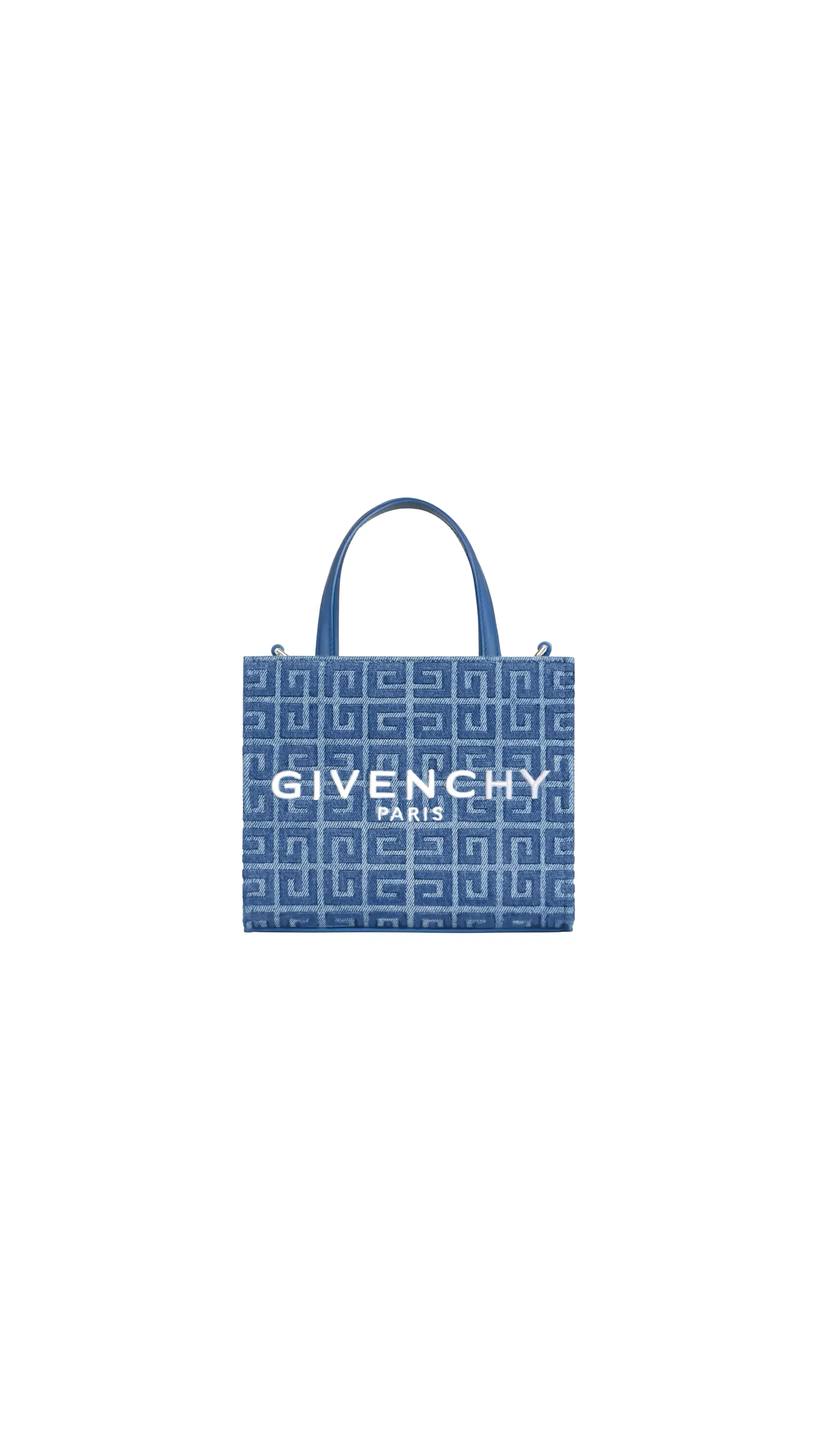 Mini G-Tote Shopping Bag In Denim - Blue