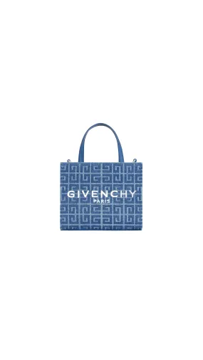 Mini G-Tote Shopping Bag In Denim - Blue