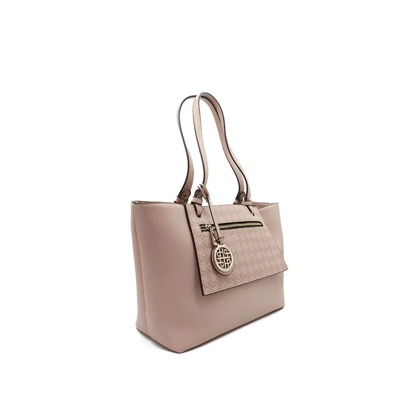 Mono Tote (M) Women's Bag - Beige