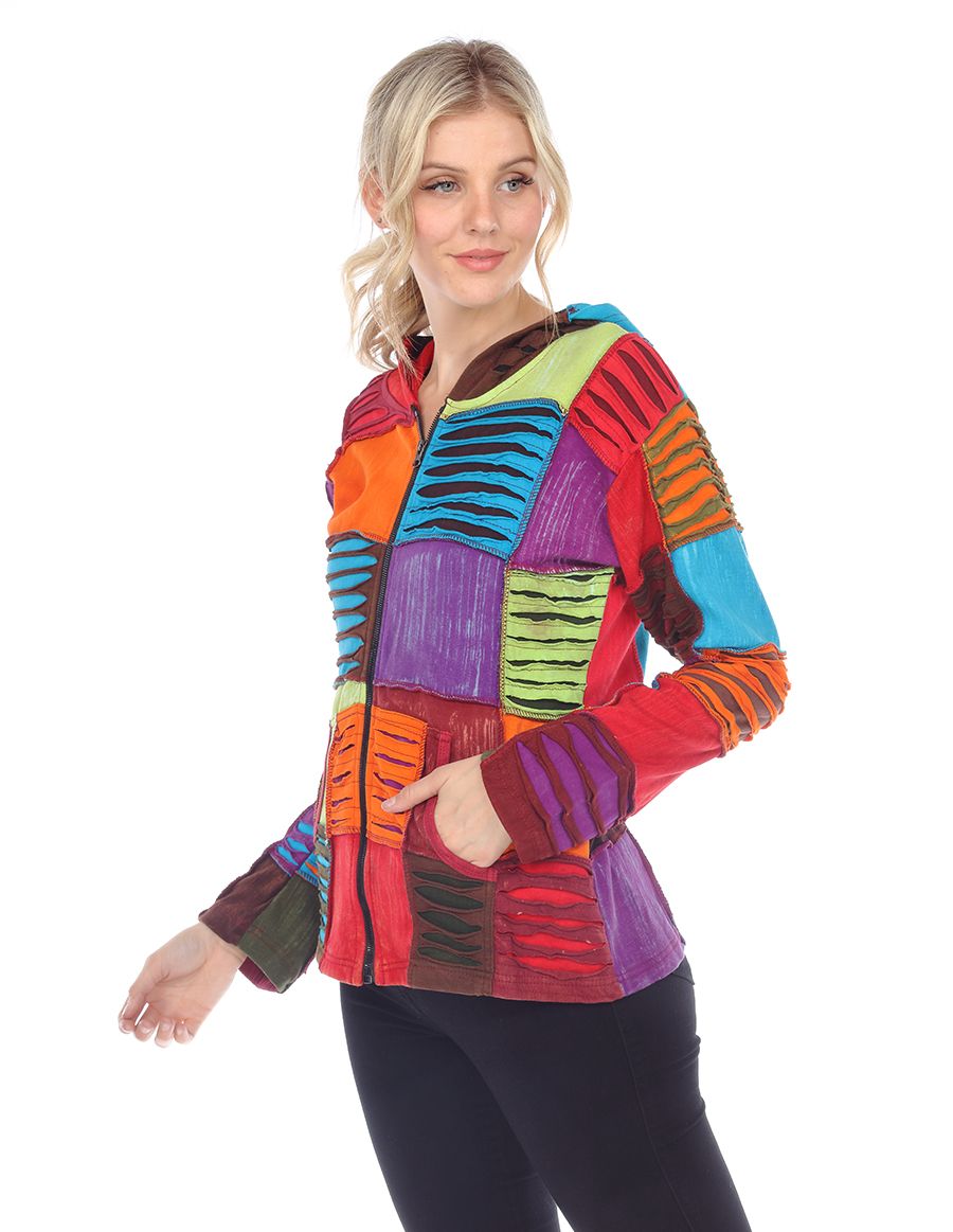 Multi Color Hooded Jacket