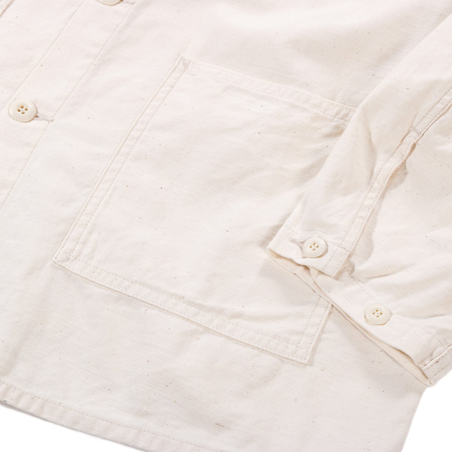 NEEDLES D.N. COVERALL BACK SATEEN WHITE