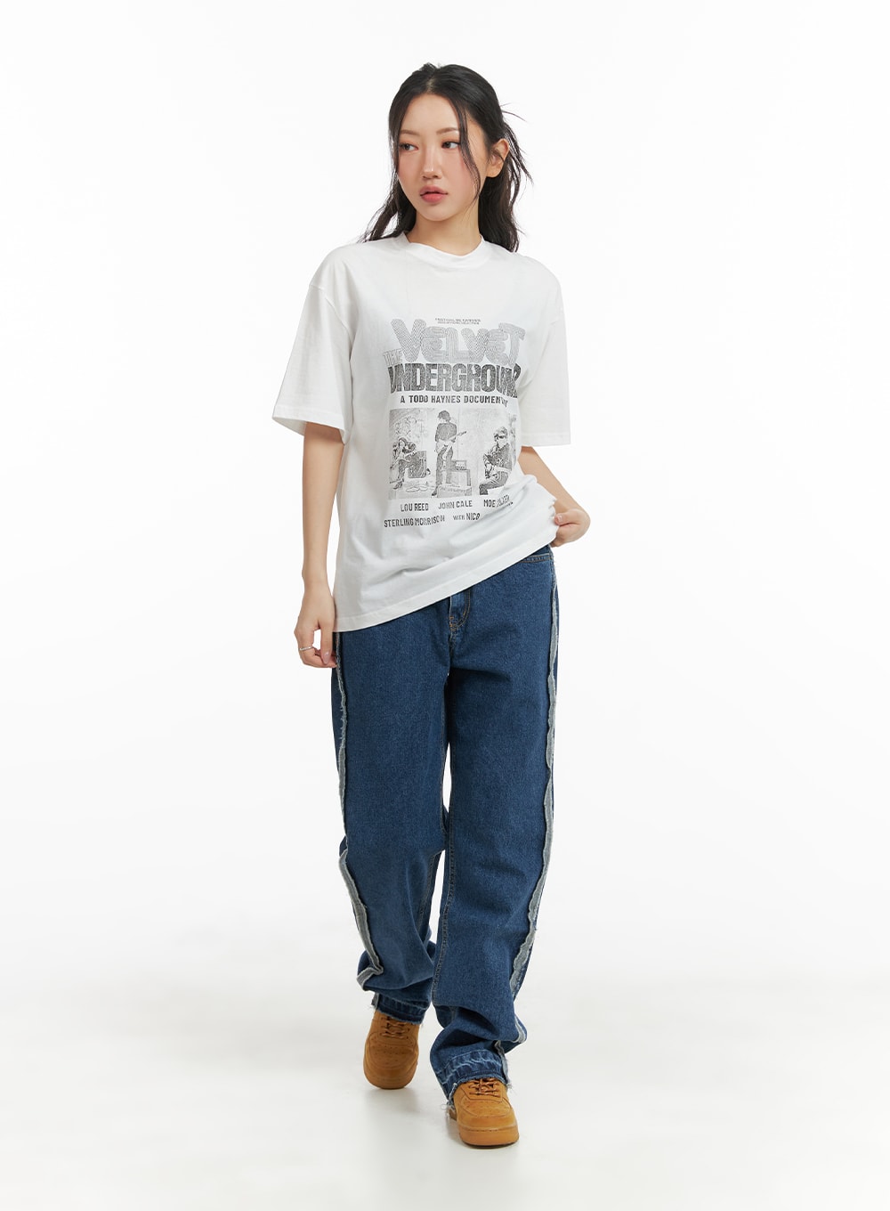 Oversized Cotton Graphic Tee CM425