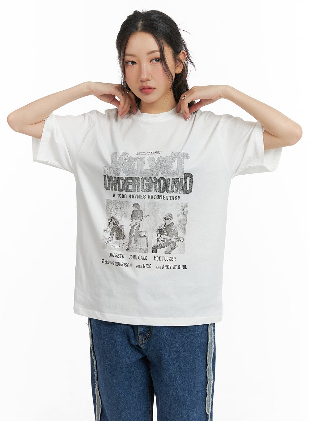 Oversized Cotton Graphic Tee CM425