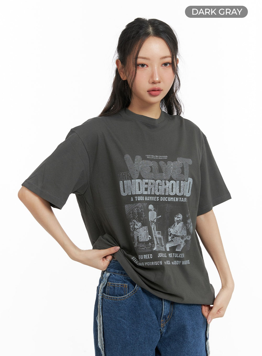 Oversized Cotton Graphic Tee CM425