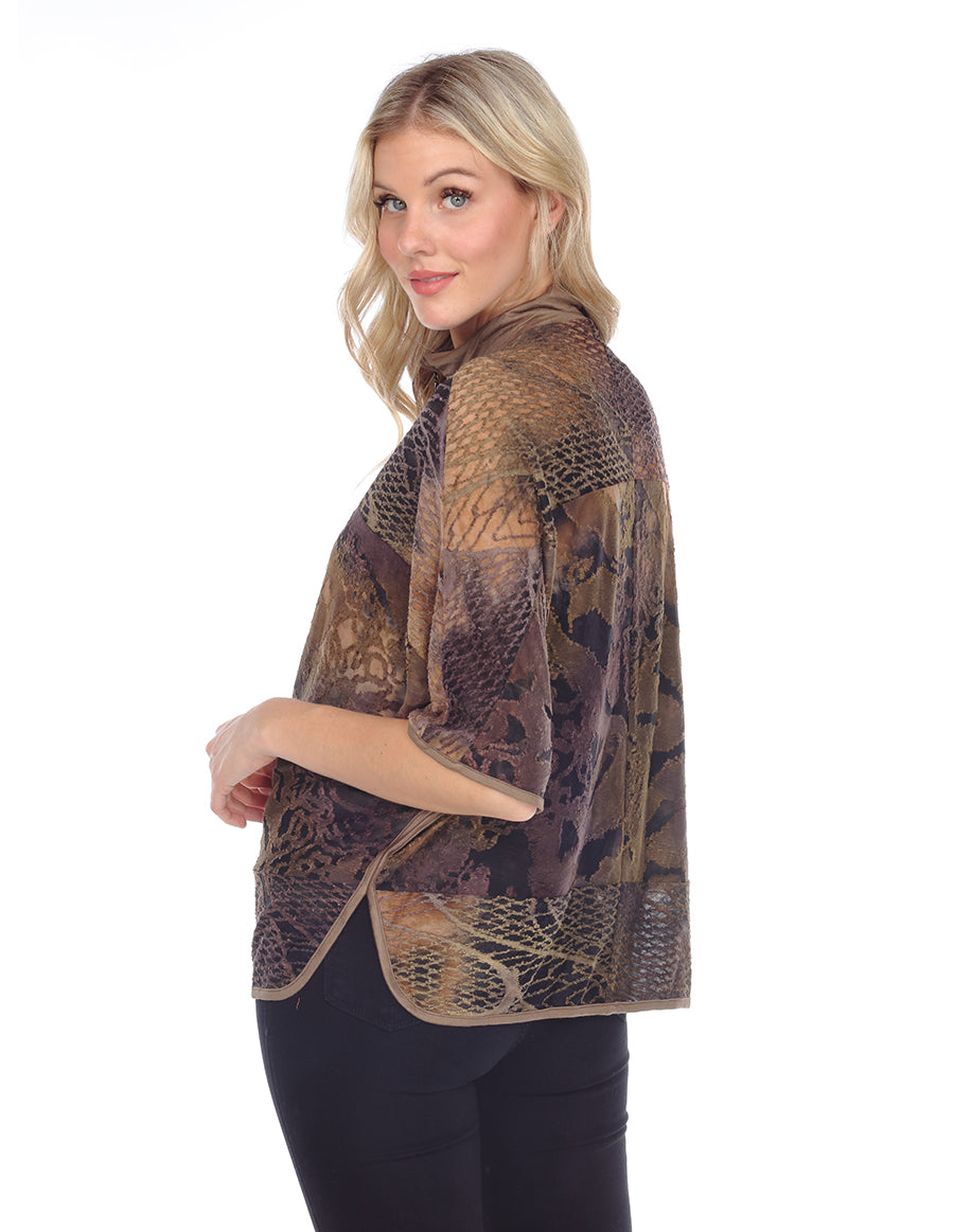 Palila Burnout Zip-up Cape