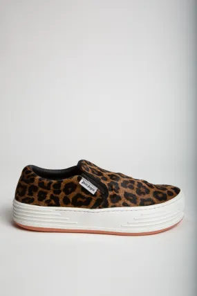 PALM ANGELS | LEOPARD SNOW SLIP-ON SNEAKERS