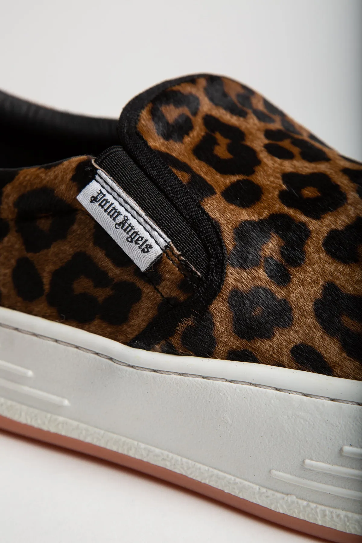 PALM ANGELS | LEOPARD SNOW SLIP-ON SNEAKERS