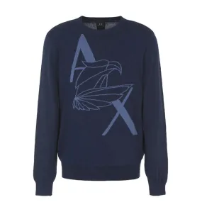 PULLOVER LOGO JACQUARD Man Navy 