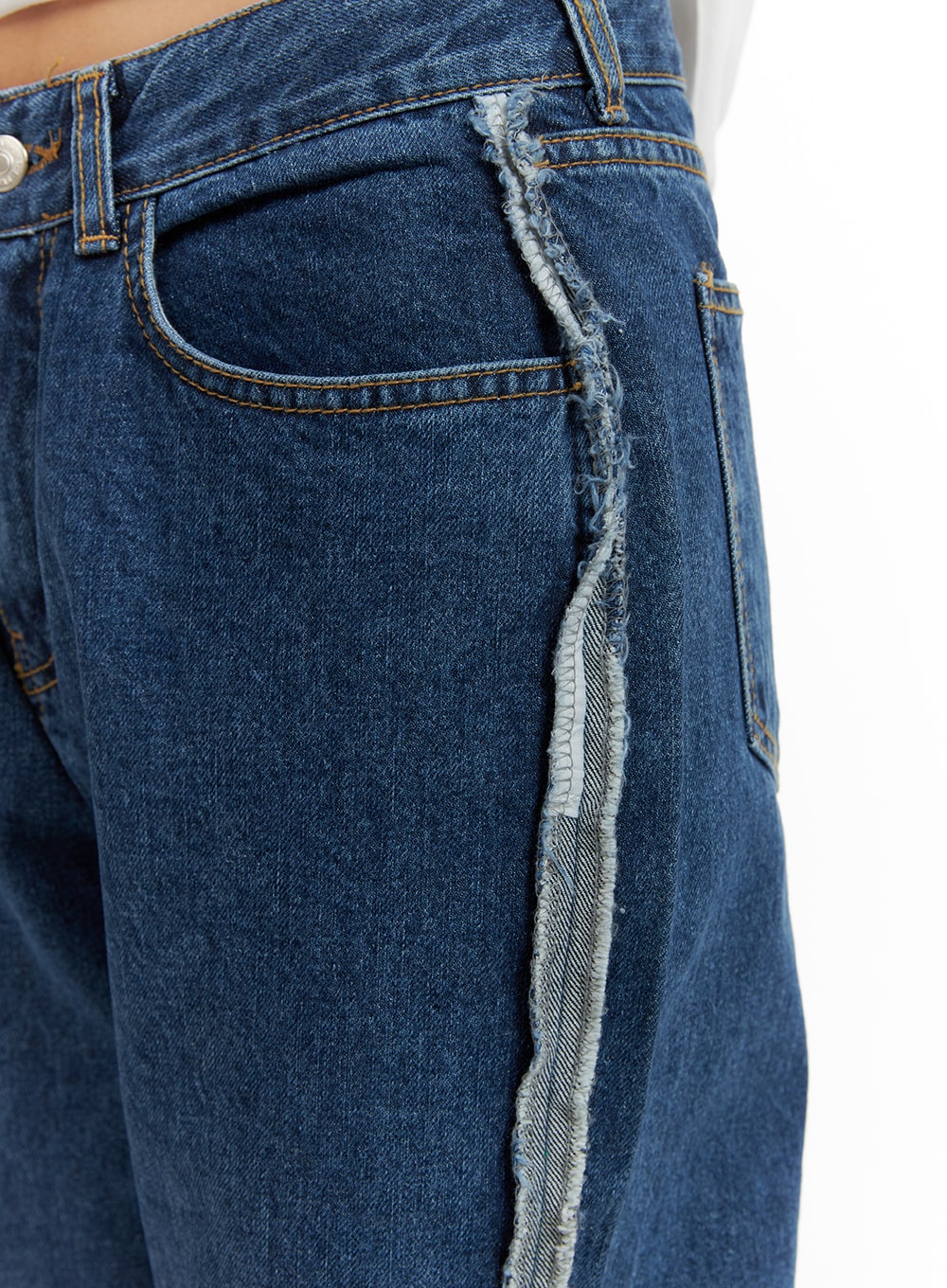 Recycled Side Tassel Straight Jeans (Unisex) CM425