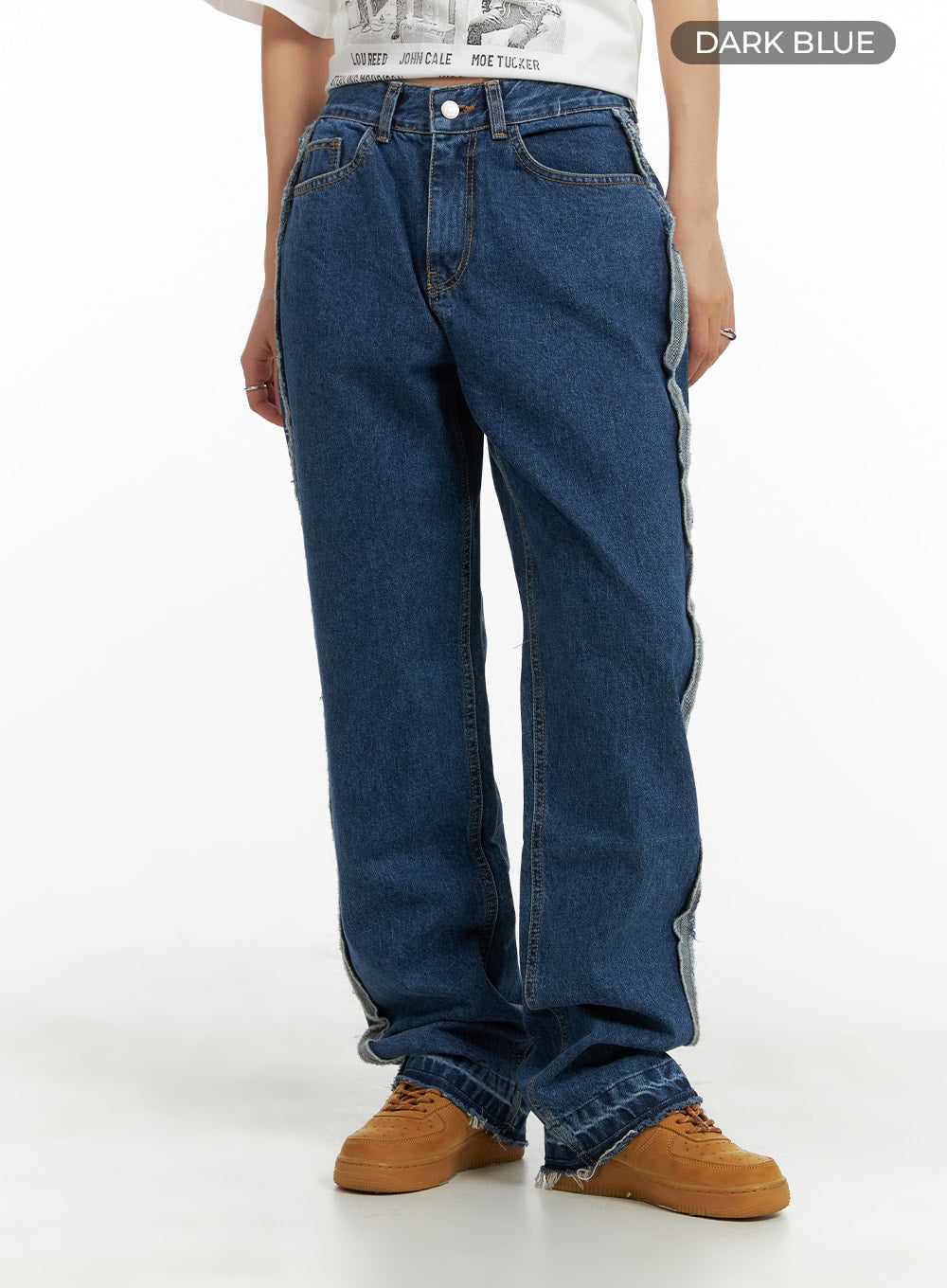 Recycled Side Tassel Straight Jeans (Unisex) CM425