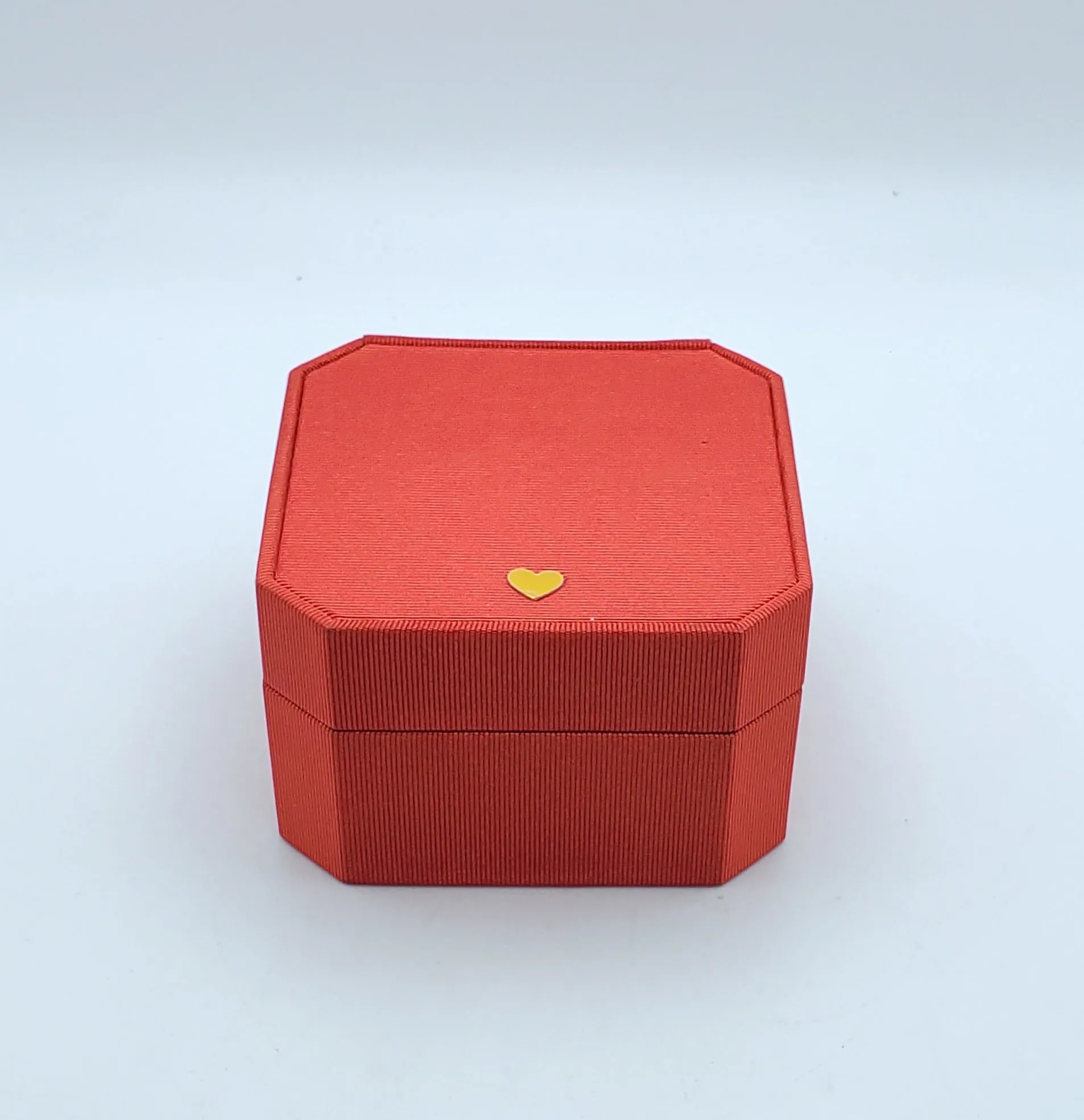 Red Fabric Snow Globe Jewelry Box