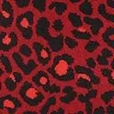 Red Leopard Print Mini Skirt