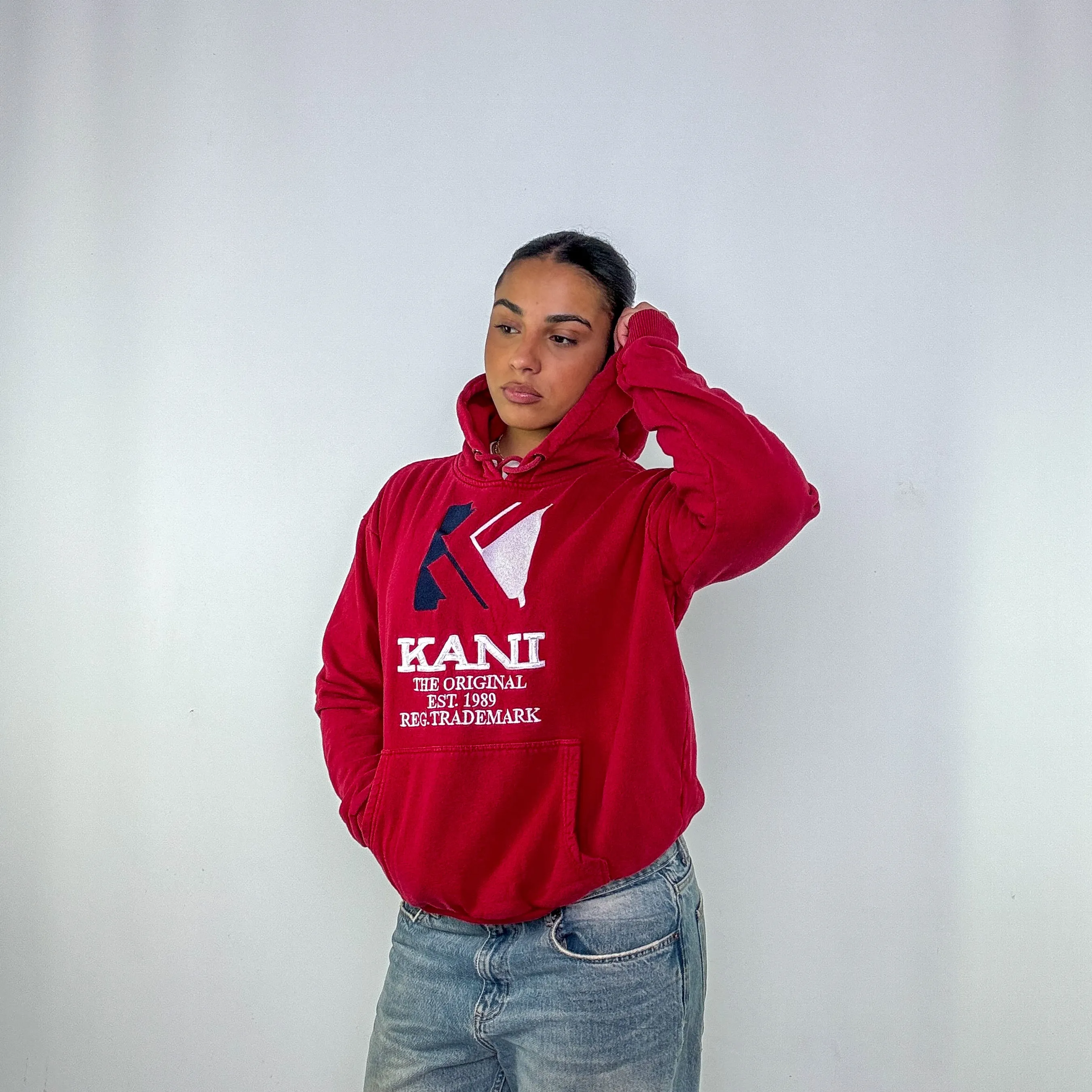 Red y2ks Karl Kani Hoodie (M)