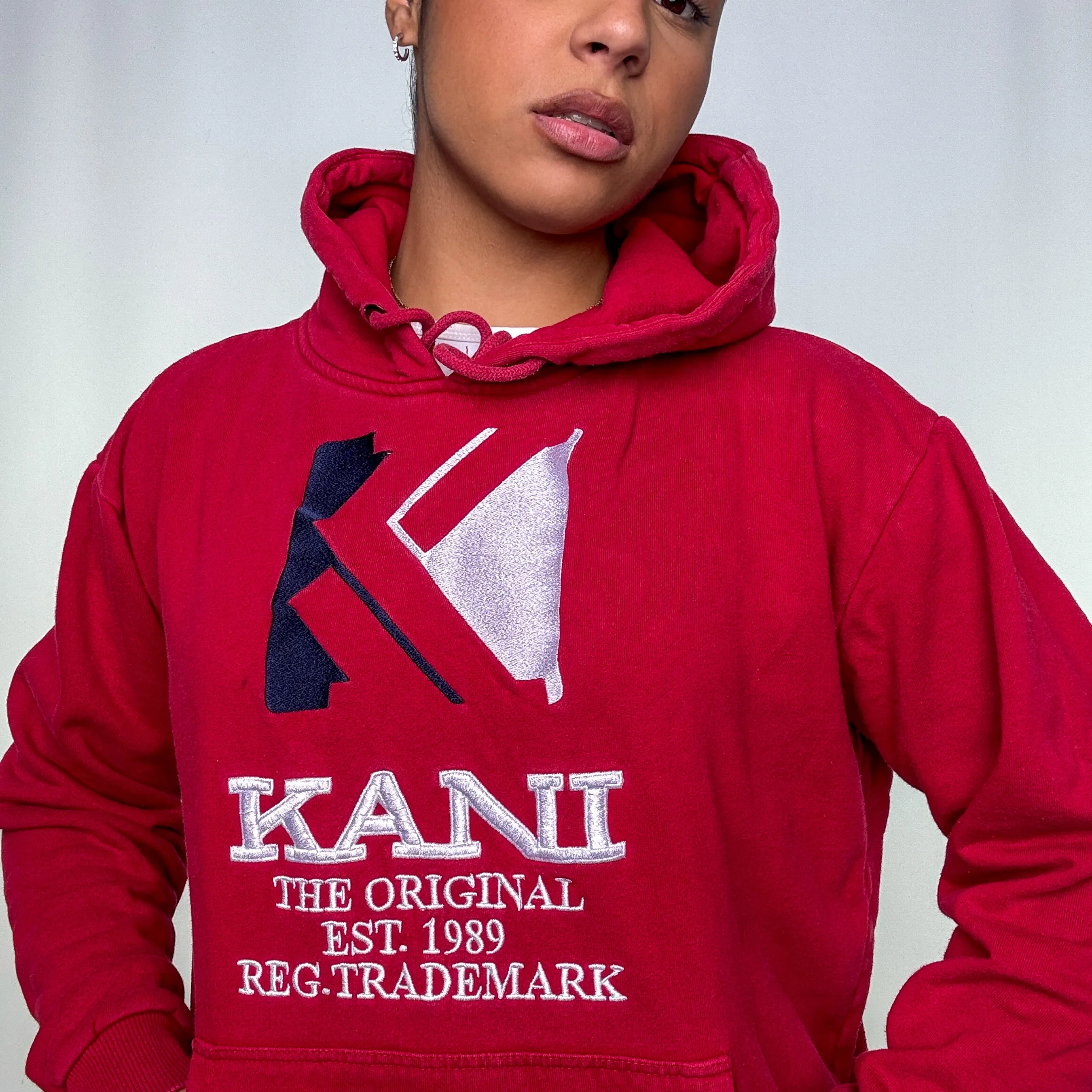 Red y2ks Karl Kani Hoodie (M)