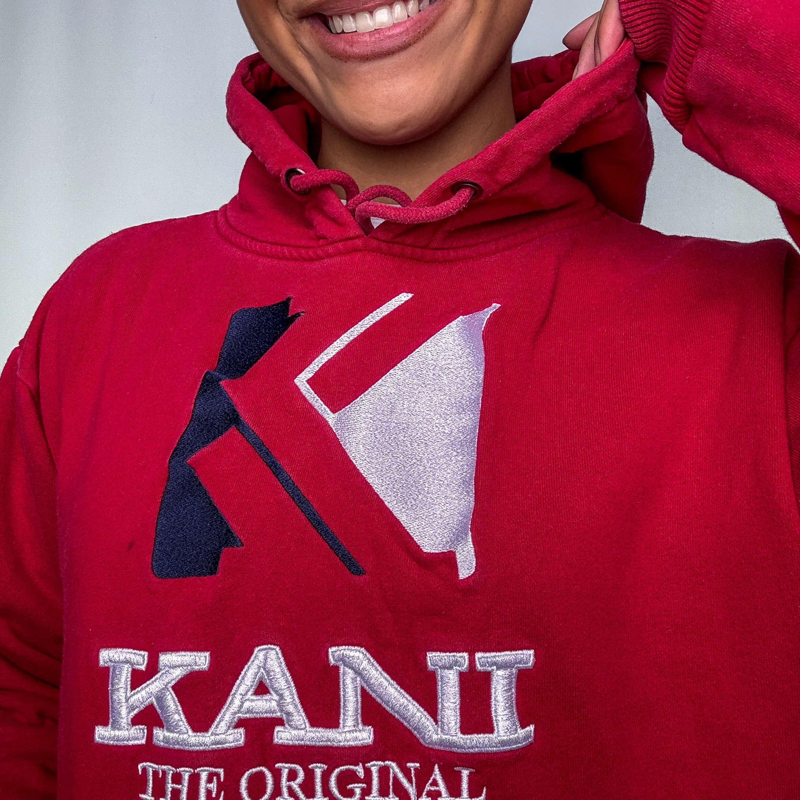 Red y2ks Karl Kani Hoodie (M)