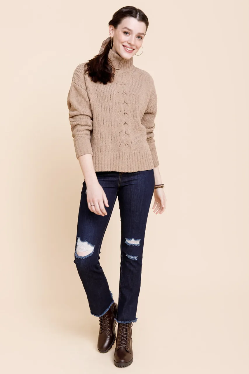 Roula High Neck Pullover Sweater