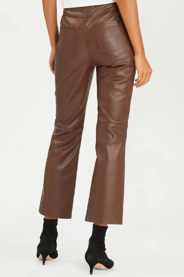 Sanctuary Leather Like Carnaby Kick Cropped Pant