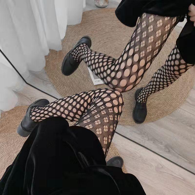 Sexy Tights Women Skull Mystery Thigh High Waist Stockings Gothic Fishnet Pantyhose