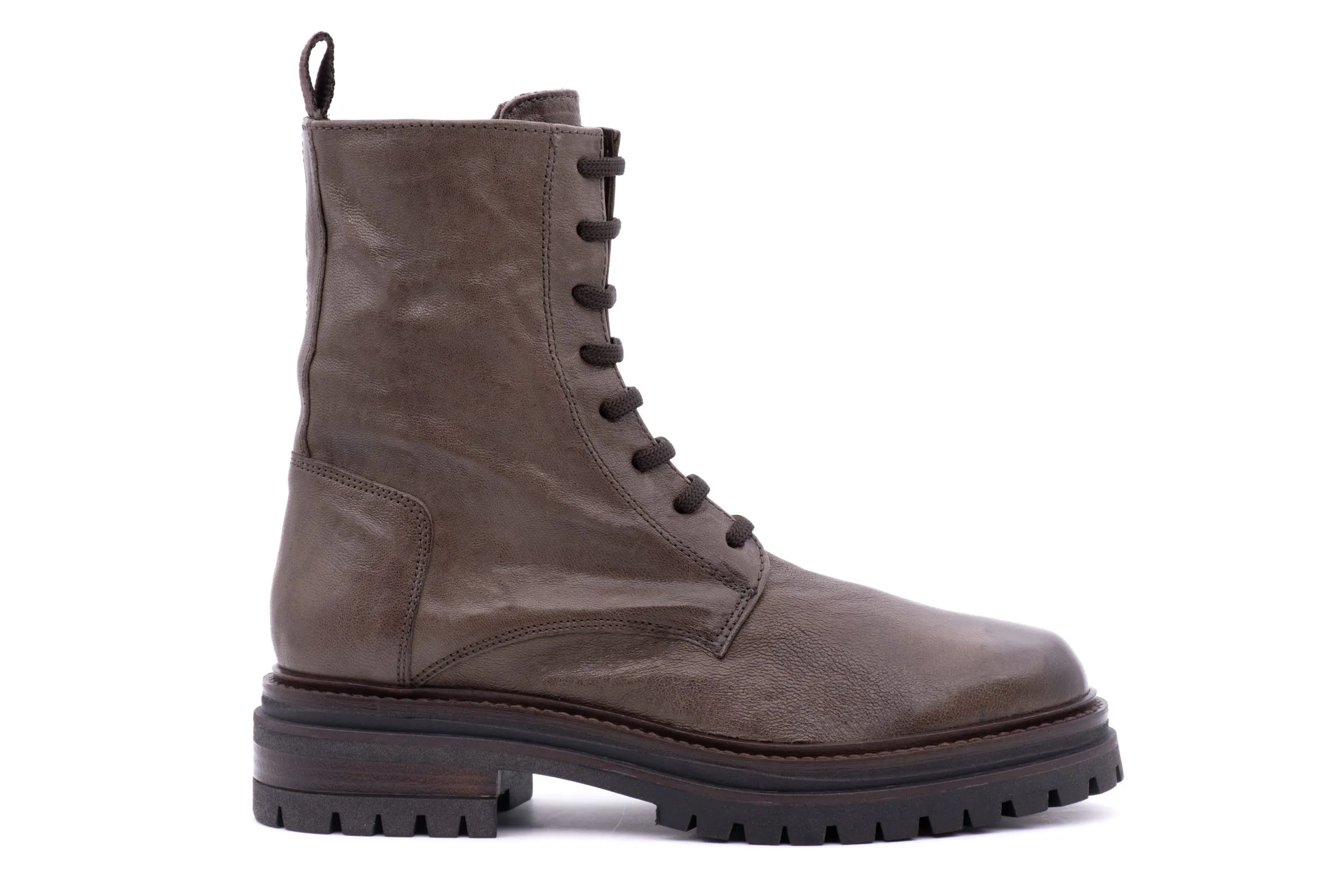 Soft Leather Combat Boots