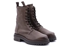 Soft Leather Combat Boots