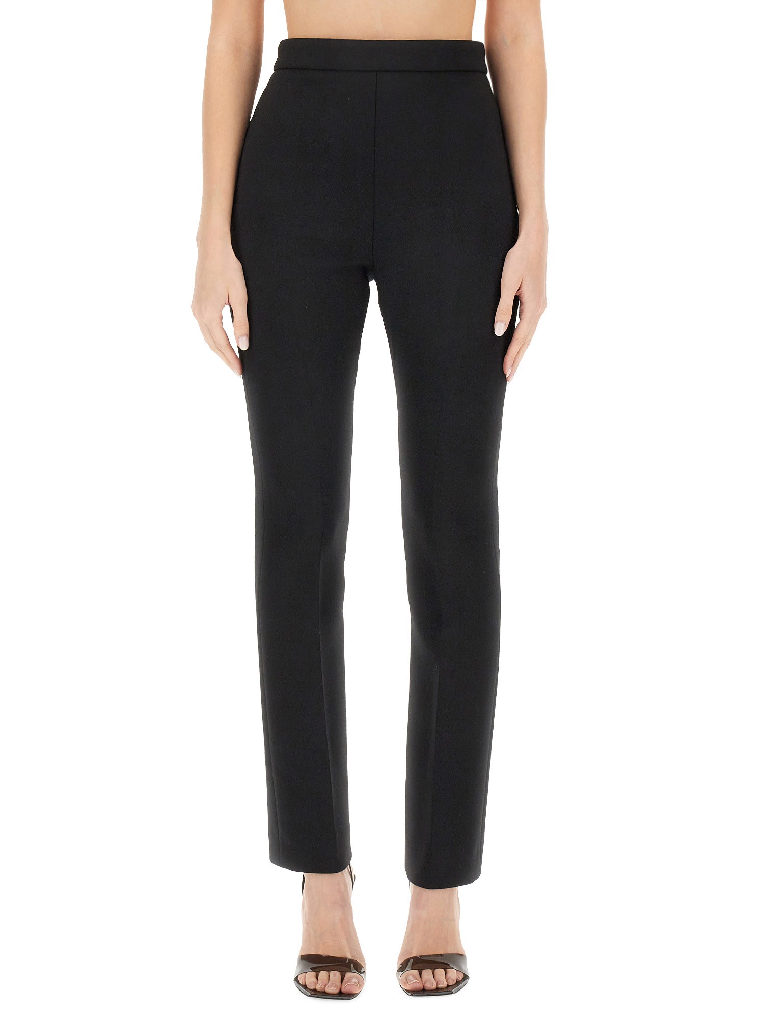 SPORTMAX    SLIM FIT PANTS IN STRETCH FABRIC