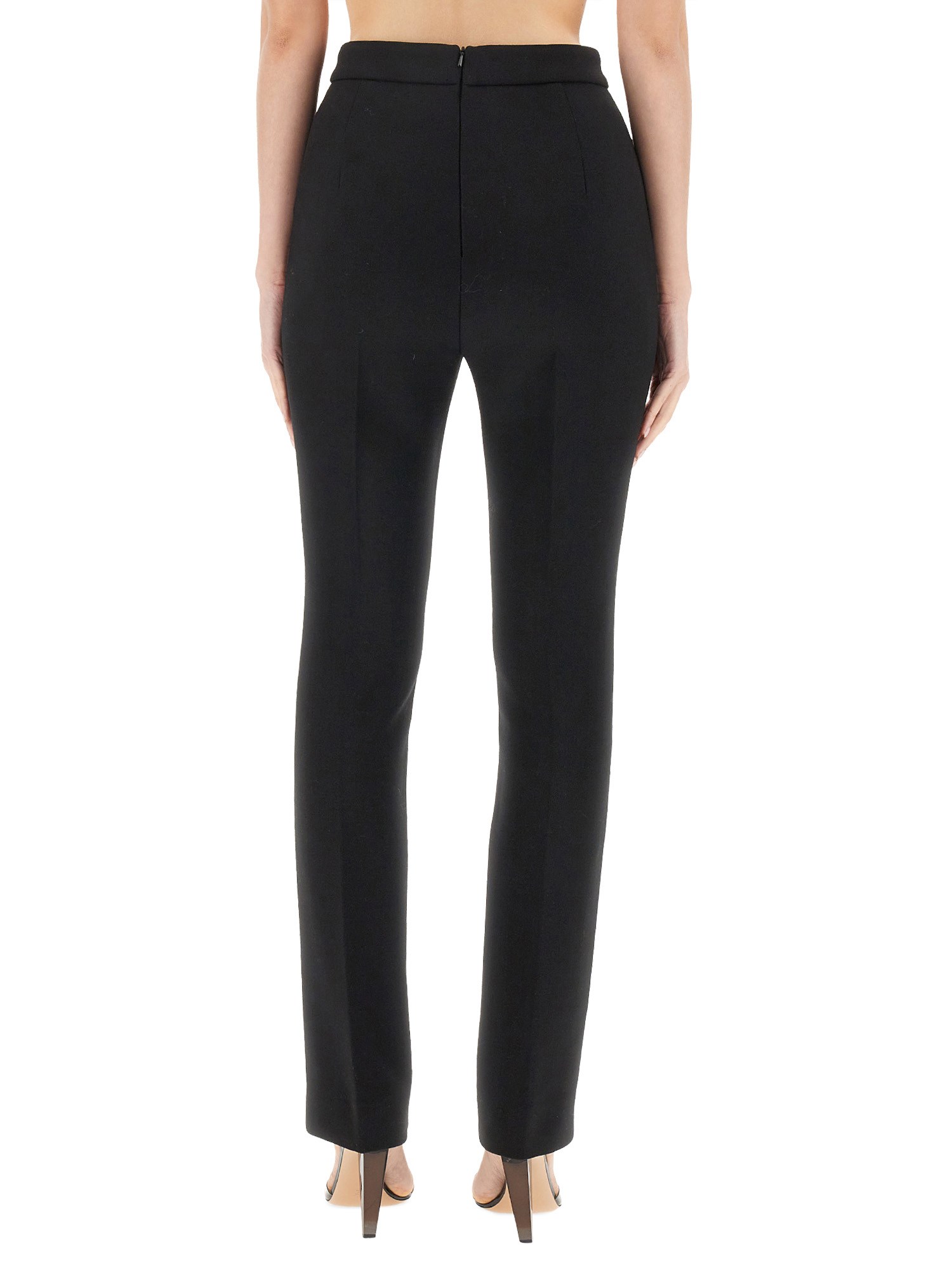 SPORTMAX    SLIM FIT PANTS IN STRETCH FABRIC