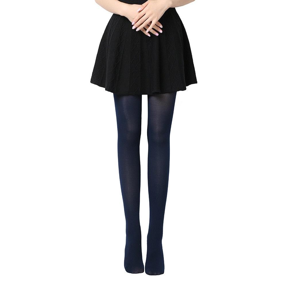 Stay Cozy and Stylish with Black Sexy Tights Opaque Pantyhose 120D Winter Warm