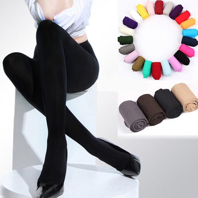 Stay Cozy and Stylish with Black Sexy Tights Opaque Pantyhose 120D Winter Warm