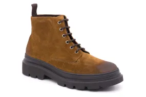 Suede Calf Combat Boots