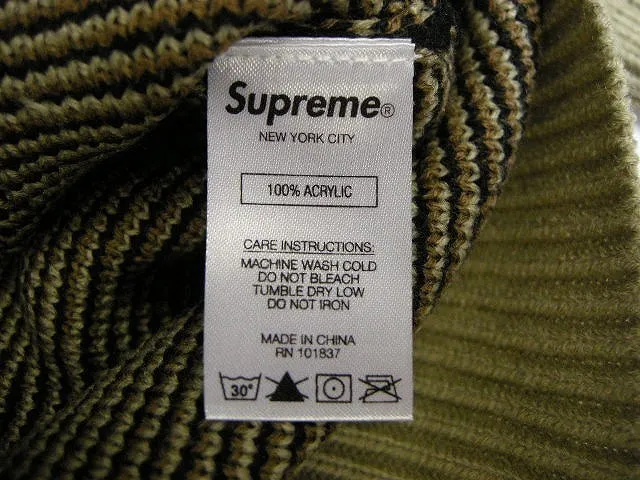 Supreme  |19AW ◆ Size M ◆ Supreme Tribal camo Sweater Knit Sweater TAN