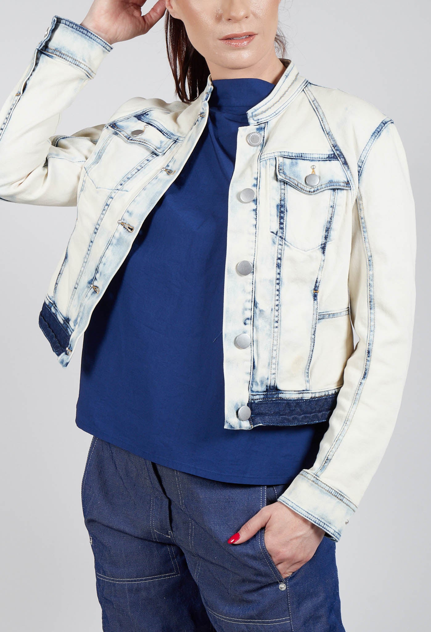 Suspense Jacket in Bleached Denim