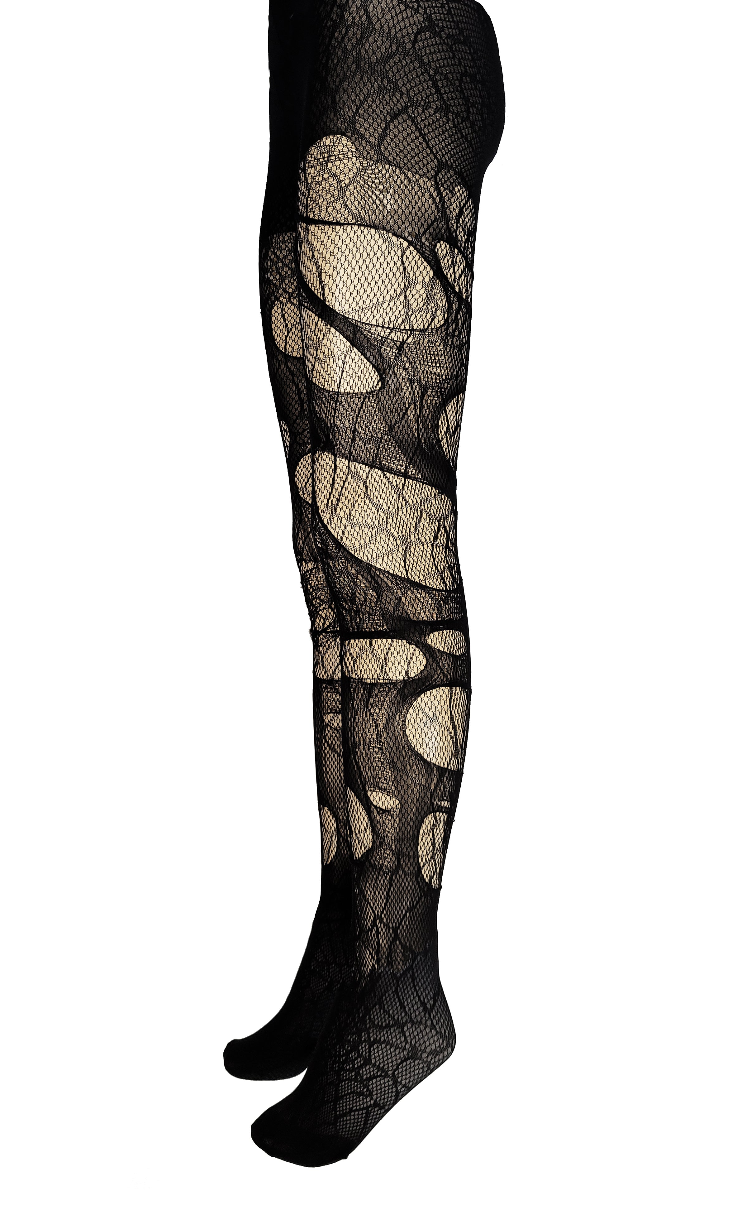 Tattered & torn tights fishnet tights | Spider webs