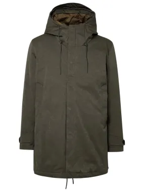 Ten C    Ten C 'Core' Parka In Green Nylon Blend