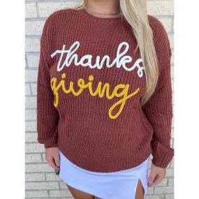 Thanksgiving Sweater ( regular and plus)