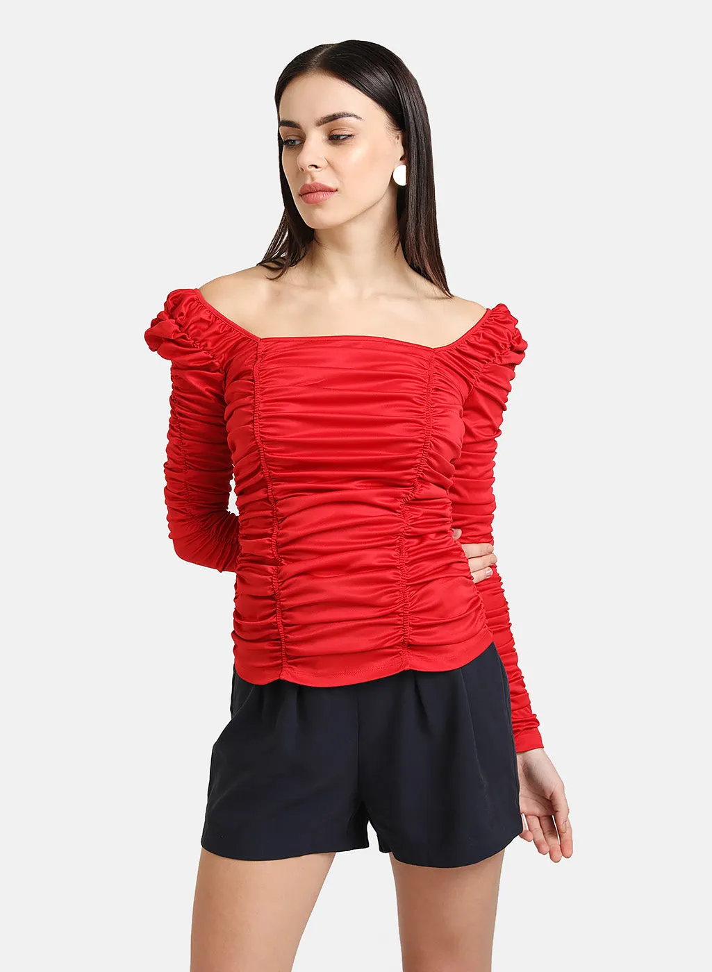 Top With Ruching Detail