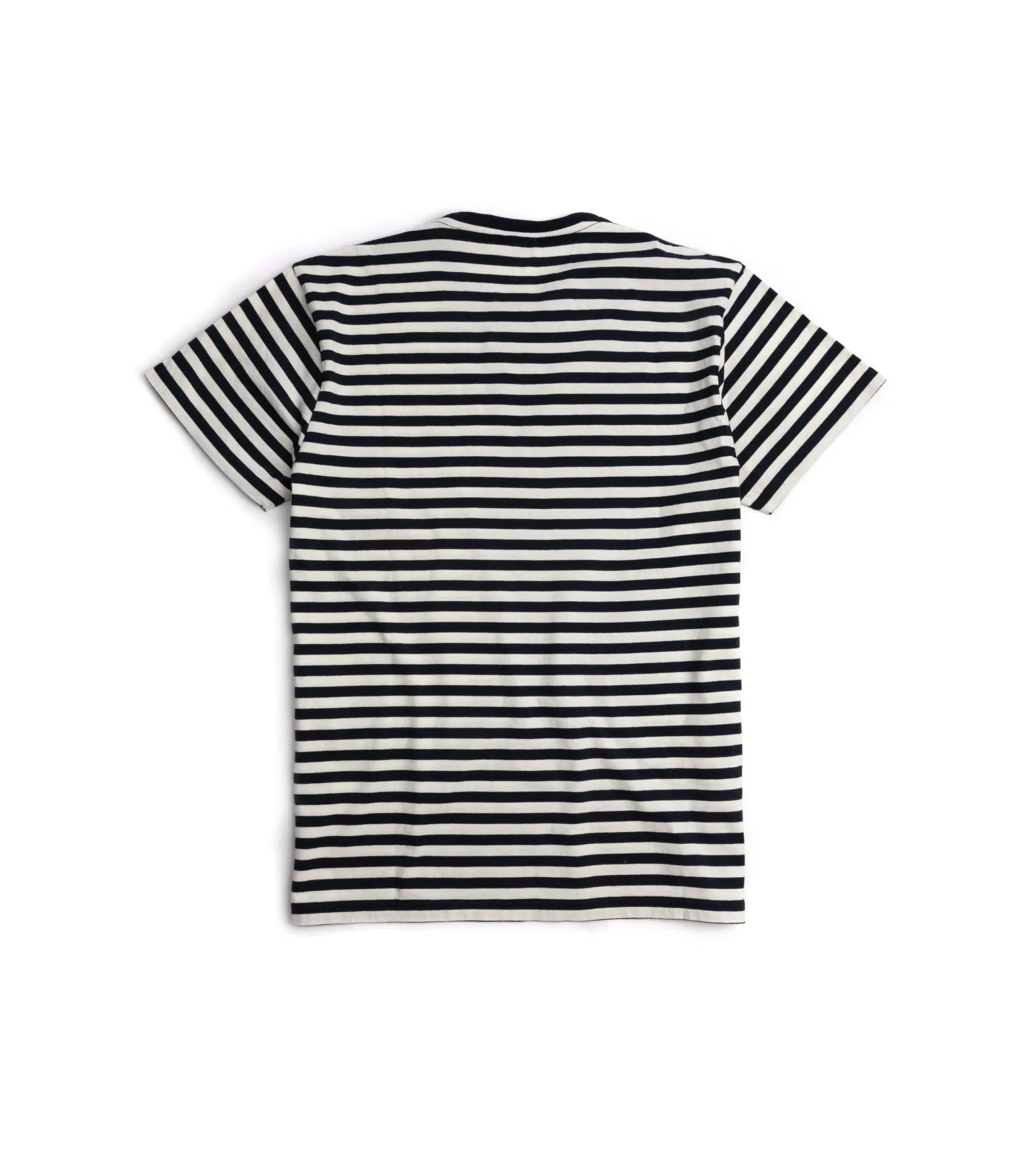 Trunk York Stripe T-Shirt: Navy/Ecru