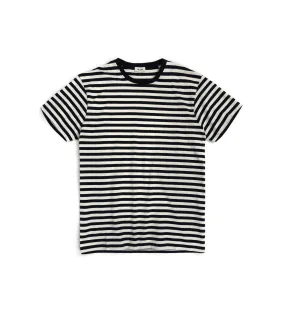 Trunk York Stripe T-Shirt: Navy/Ecru