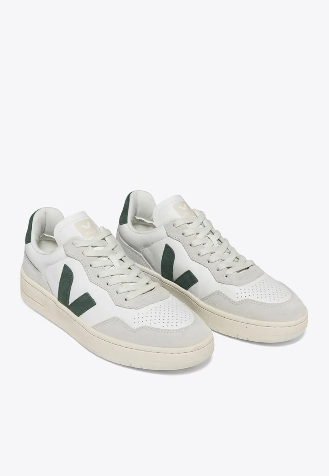 V-90 Leather and Suede Sneakers