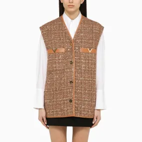 V GOLD WAISTCOAT BROWN