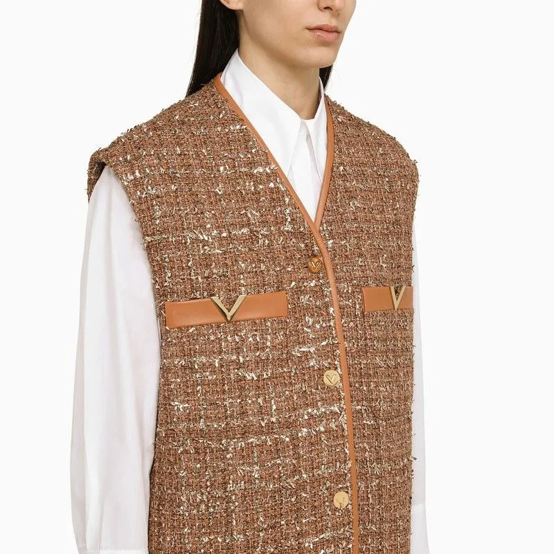 V GOLD WAISTCOAT BROWN