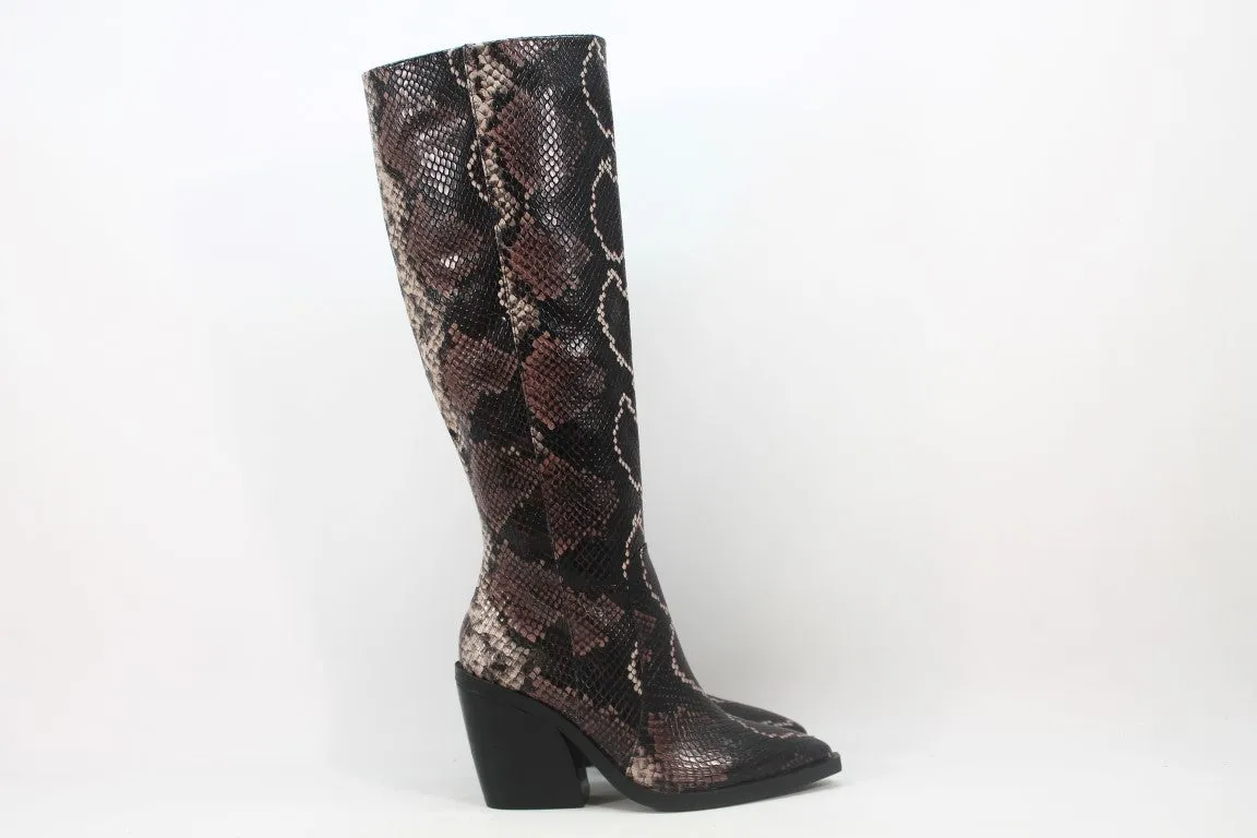 Vince Camuto Gravana Women's Wine Snake Boots 5M(ZAP13927)