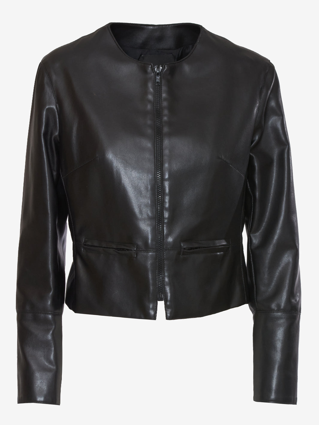 Vintage black faux leather jacket