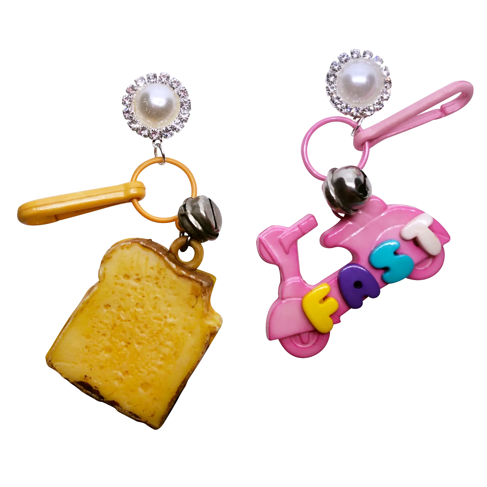 Vintage Fast Food Charm Earrings