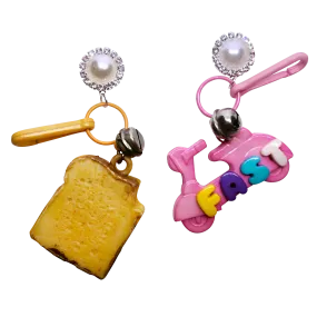 Vintage Fast Food Charm Earrings